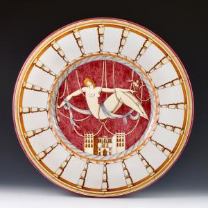 Leonia - Grande piatto della serie Le mie donne - Gio Ponti, Richard-Ginori, 1925 circa